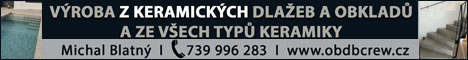Blatný, keramická dlažba